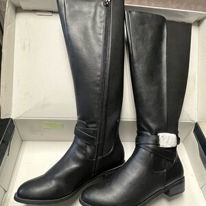 Karen Scott Black Women’s Riding Boots